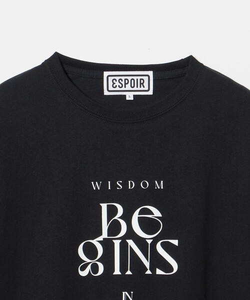 ESPOIR（エスポワール）の「＜ESPOIR＞ WSDM/B/I/W TEE/Tシャツ（Tシャツ/カットソー・メンズ・ブラック・L/M）」の3枚目の写真