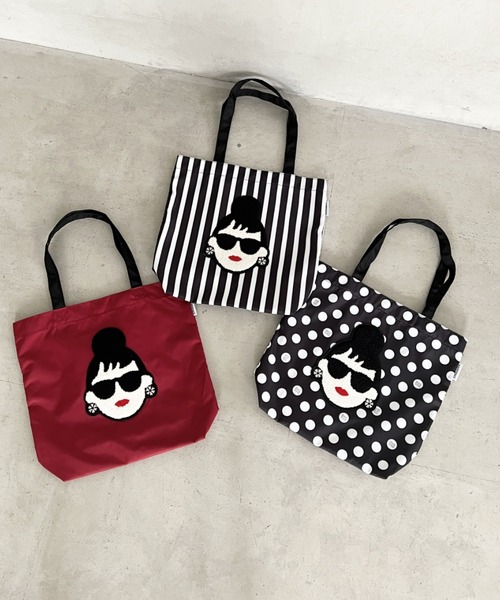 HAPPY FACE(ハッピーフェイス)の「EMMA 顔相良刺?新トート GY(トートバッグ・レディース・グレー・ONE SIZE)」の18枚目の写真