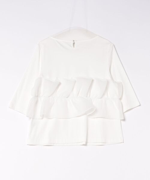 Audie a Muses(オーディアミューズ)の「オーガンジードッキングカットソー(Tシャツ/カットソー・レディース・オフホワイト/ブラック・42/38)」の20枚目の写真
