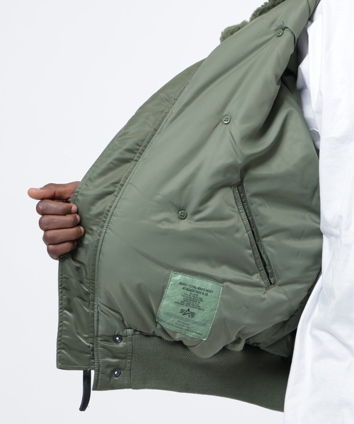 Alpha Industries(アルファインダストリーズ)の「Alpha Industries/アルファインダストリーズ/N-2B HERITAGE FIT PARKA/N-2B ヘリテージフィットパーカー(ミリタリージャケット・メンズ・ブラック/ネイビー/ブラウン/セージグリーン・S/M/L/2XL/XL/XS)」の11枚目の写真