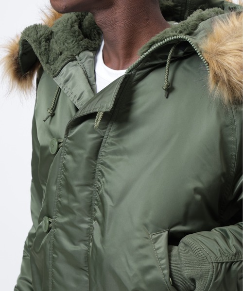 Alpha Industries(アルファインダストリーズ)の「Alpha Industries/アルファインダストリーズ/N-2B HERITAGE FIT PARKA/N-2B ヘリテージフィットパーカー(ミリタリージャケット・メンズ・ブラック/ネイビー/ブラウン/セージグリーン・S/M/L/2XL/XL/XS)」の8枚目の写真