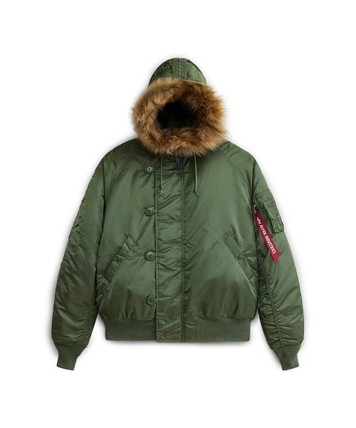Alpha Industries(アルファインダストリーズ)の「Alpha Industries/アルファインダストリーズ/N-2B HERITAGE FIT PARKA/N-2B ヘリテージフィットパーカー(ミリタリージャケット・メンズ・ブラック/ネイビー/ブラウン/セージグリーン・S/M/L/2XL/XL/XS)」の12枚目の写真