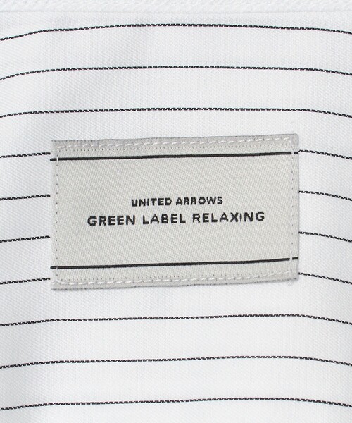 green label relaxing(グリーンレーベルリラクシング)の「コットン ツイル ストライプ クレリック ワイドカラー ドレスシャツ -イージーアイロン-(ビジネスシャツ・メンズ・ブラック・43cm/38cm/41cm/39cm/40cm/37cm/42cm)」の16枚目の写真