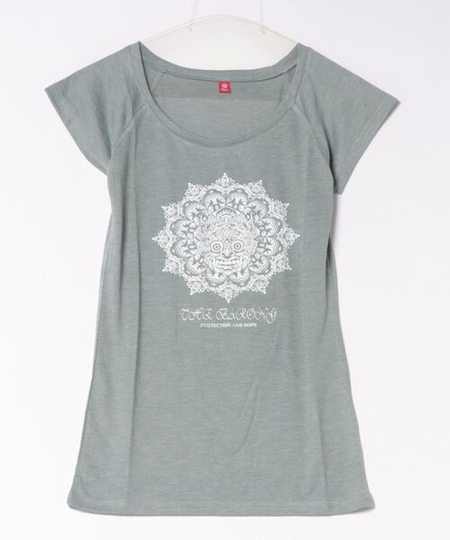 チャイハネ(チャイハネ)の「【チャイハネ】レサラナTシャツ(Tシャツ/カットソー・レディース・ブラック/グレー/パープル・FREE)」の3枚目の写真