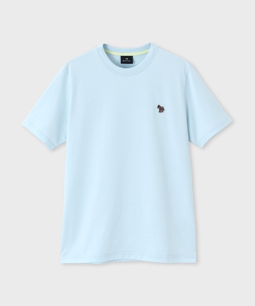 PS Paul Smith(ピーエスポールスミス)の「"Sports Stripe Zebra" ワンポイント 半袖Tシャツ / 262500 011R(Tシャツ/カットソー・メンズ・ライトブルー/ライトピンク/ライトイエロー・SMALL/XX-LARGE/X-LARGE/LARGE/MEDIUM)」の1枚目の写真