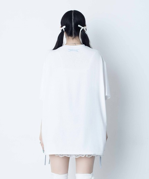 Whinny（ホワイニー）の「Whinny/【2026夏新作♪】闇うさぎ飼い慣らしティー（Tシャツ/カットソー・レディース・ブラック/サックスブルー/ホワイト・FREE）」の20枚目の写真