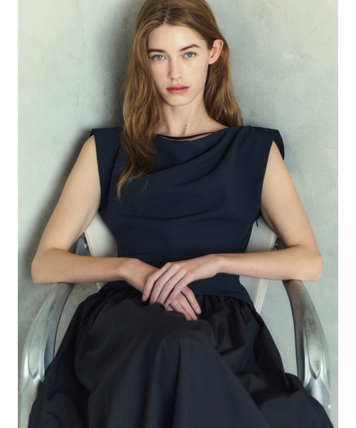 LETQSTUDIO(レチケットスタジオ)の「ドレープストラップブラウス、ブラック(シャツ/ブラウス・レディース・その他・SMALL/MEDIUM)」の4枚目の写真