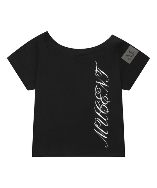 MUCENT(ムセント)の「エーテルエンジェルウィングスワンショルダー半袖Tシャツ(2カラー)(Tシャツ/カットソー・レディース・ホワイト/ブラック・FREE)」の1枚目の写真