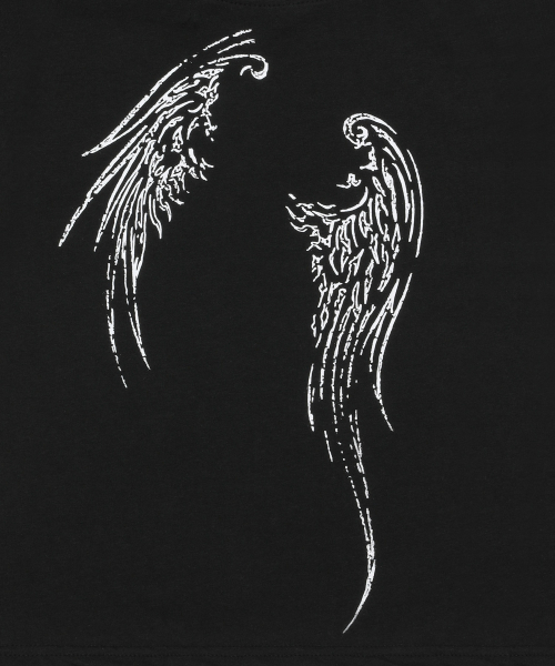 MUCENT(ムセント)の「エーテルエンジェルウィングスワンショルダー半袖Tシャツ(2カラー)(Tシャツ/カットソー・レディース・ホワイト/ブラック・FREE)」の8枚目の写真