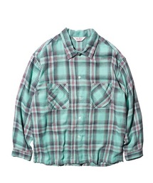 DAN RIVER / DAMAGED CHECK FLANNEL SHIRT