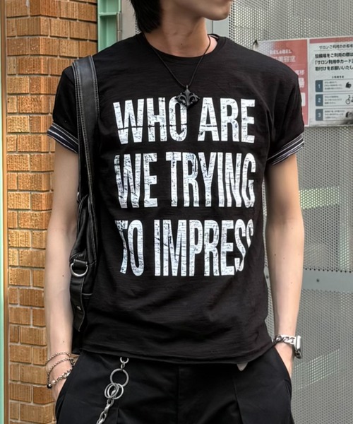 Chikashitsu +(チカシツプラス)の「【Chikashitsu +】graphics slub cropped tee / 【チカシツプラス】グラフィックスラブクロップド半袖Tシャツ(Tシャツ/カットソー・メンズ・ホワイト/グレー/ブラック・ONE SIZE)」の15枚目の写真