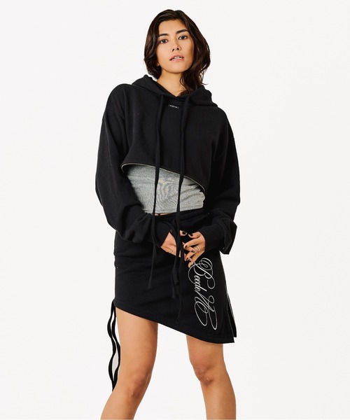 BEEDEN（ビーデン）の「PRINT OVER ZIP HOODIE（パーカー・レディース・ホワイト/ブラック・FREE）」の17枚目の写真