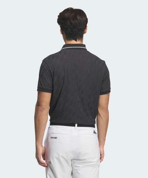 adidas(アディダス)の「ジャカード 半袖ポロ【adidas Golf/アディダスゴルフ】(ポロシャツ・メンズ・ブラック・SMALL/MEDIUM/LARGE/X-LARGE/XX-LARGE/3XL)」の2枚目の写真