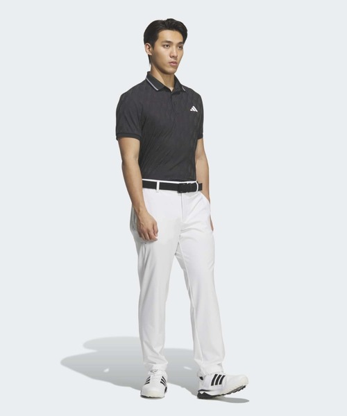 adidas(アディダス)の「ジャカード 半袖ポロ【adidas Golf/アディダスゴルフ】(ポロシャツ・メンズ・ブラック・SMALL/MEDIUM/LARGE/X-LARGE/XX-LARGE/3XL)」の4枚目の写真