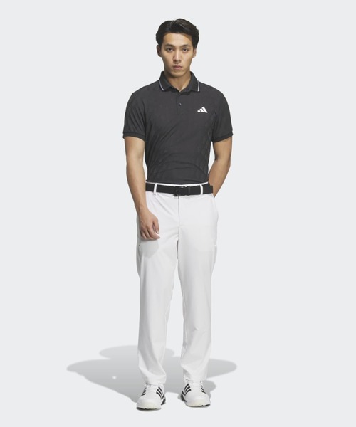 adidas(アディダス)の「ジャカード 半袖ポロ【adidas Golf/アディダスゴルフ】(ポロシャツ・メンズ・ブラック・SMALL/MEDIUM/LARGE/X-LARGE/XX-LARGE/3XL)」の5枚目の写真