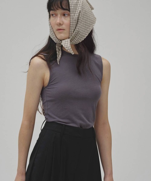 TODAYFUL(トゥデイフル)の「TODAYFUL Smooth Tanktop Tunic(Tシャツ/カットソー・レディース・ブラウン/ブルー/ブラック・FREE)」の8枚目の写真