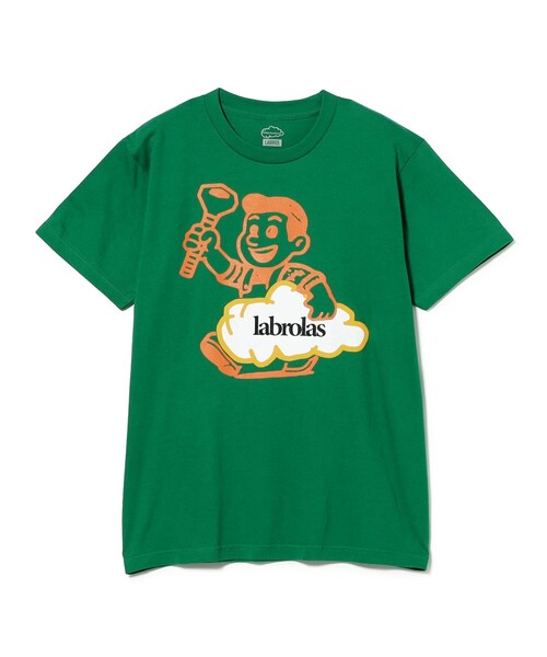 BEAMS T(ビームスティー)の「LOLA'S HARDWARE × LABROS / 'Bolt Work’ T-Shirt(Tシャツ/カットソー・メンズ・ホワイト/グリーン・L/XL)」の2枚目の写真