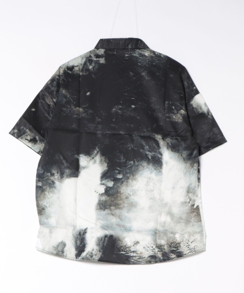 CANVAS+(キャンバスプラス)の「【CANVAS+】ニュアンス柄半袖ルーズシャツ(シャツ/ブラウス・レディース・ブラック系・M)」の11枚目の写真