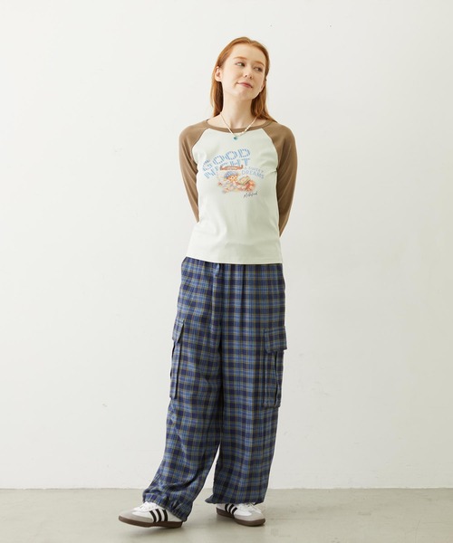 MILKFED.(ミルクフェド)の「SLEEPING M.FEDDY COMPACT B/B TEE(Tシャツ/カットソー・レディース・ライトグリーン/オフホワイト/アッシュ・ONE SIZE)」の22枚目の写真