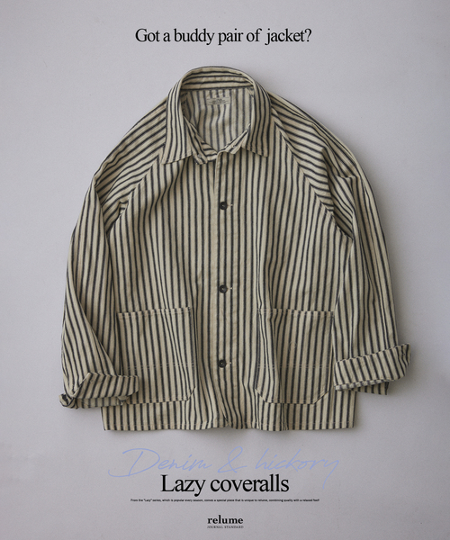 メンズのカバーオール（ホワイト/白色系）ファッション通販 - ZOZOTOWN