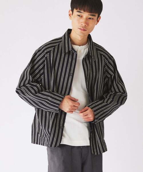 JOURNAL STANDARD relume(ジャーナルスタンダード レリューム)の「デニム&ヒッコリー ”レイジー” カバーオール ジャケット(カバーオール・メンズ・アイボリー/ブラック/コバルトブルー/キャメル・LARGE/MEDIUM)」の15枚目の写真