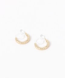 ウェッジシェイプフープノンホールピアス / 1051741