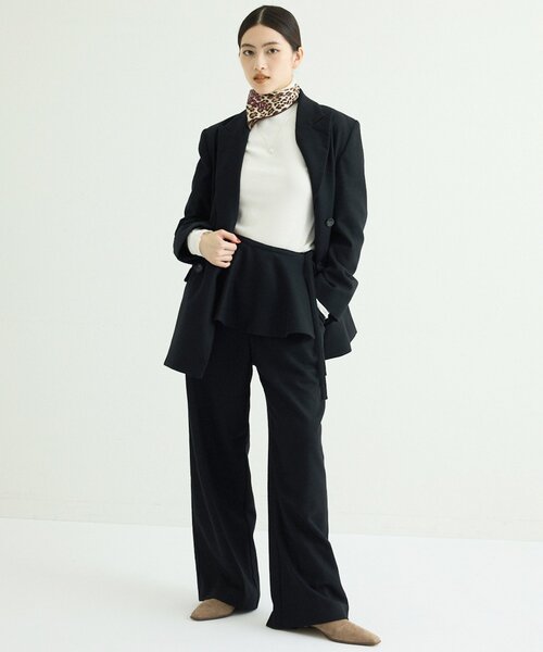 THE PAUSE（ザ ポーズ）の「＜WEB限定＞【THE PAUSE】ペプラムパンツ（その他パンツ・レディース・モカ/ブラック・FREE）」の18枚目の写真