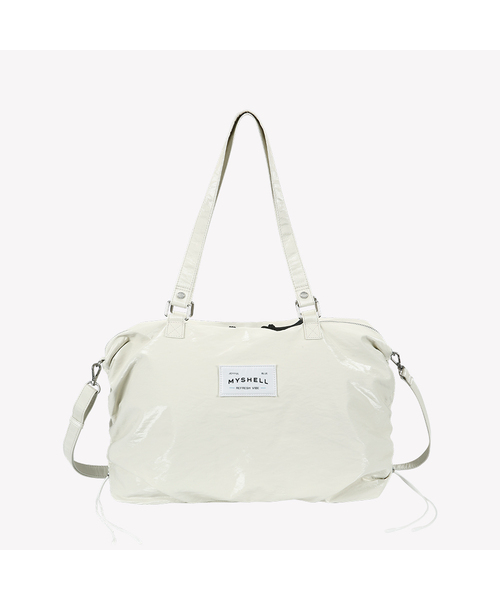 MYSHELL(マイシェル)の「ジョイフロー シュリング ワイド ショッパーバッグ_35112SH(ショルダーバッグ・レディース・ブラック/アイボリー・FREE)」の2枚目の写真