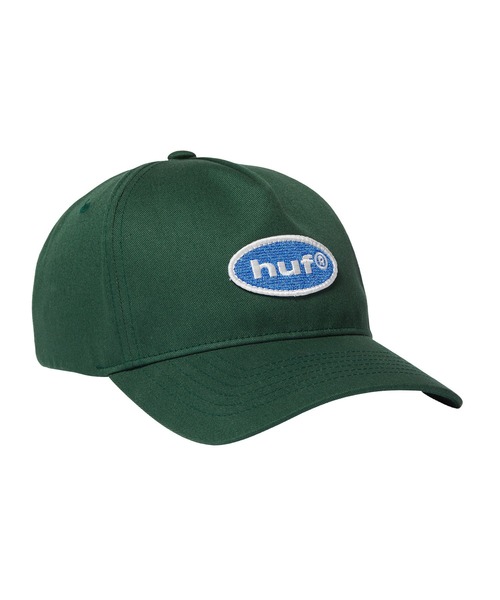 HUF(ハフ)の「89 OVAL 5 PANEL HAT(キャップ・メンズ・ブラック/グリーン系その他・O/S)」の2枚目の写真