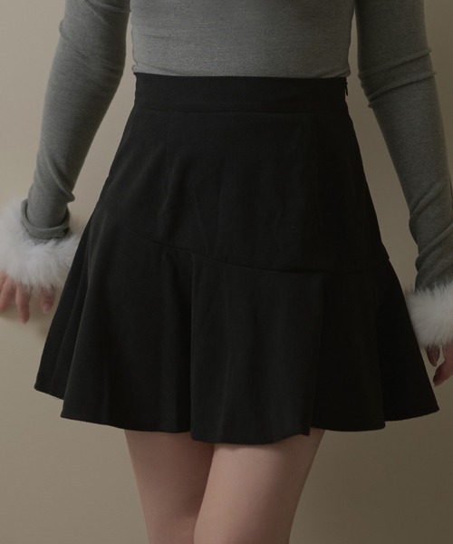 M DOLLY(エムドリー)の「Corduroy winnie mini skirt / コーデュロイウィニーミニスカート(スカート・レディース・ベージュ/ブラウン/ブラック・FREE)」の1枚目の写真