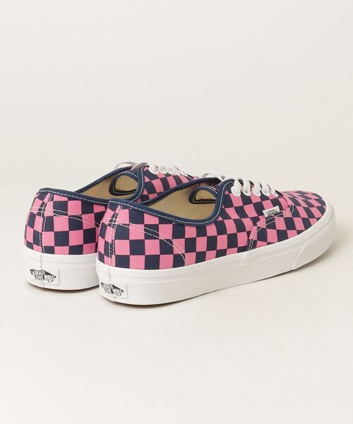 VANS(バンズ)の「バンズ 【 Vans 】- スニーカー【 VANS Authentic CHK INDIGO/PINK VN000EAD1VZ】(スニーカー・メンズ・ピンク・28.0cm/27.5cm/26.5cm/26.0cm)」の2枚目の写真
