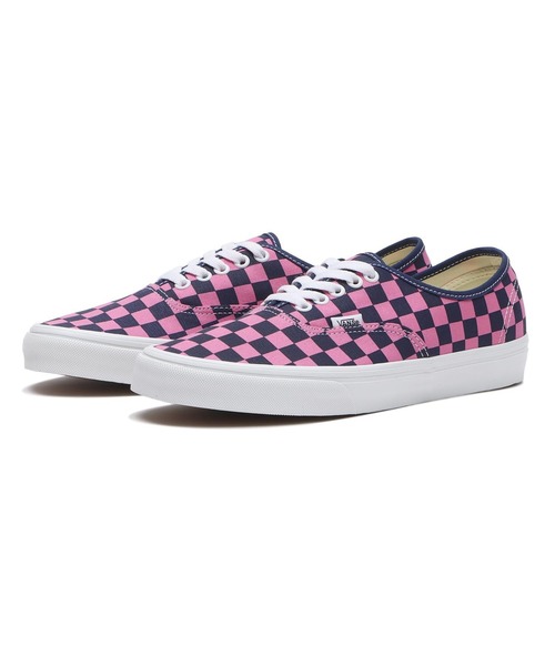 VANS(バンズ)の「バンズ 【 Vans 】- スニーカー【 VANS Authentic CHK INDIGO/PINK VN000EAD1VZ】(スニーカー・メンズ・ピンク・28.0cm/27.5cm/26.5cm/26.0cm)」の1枚目の写真