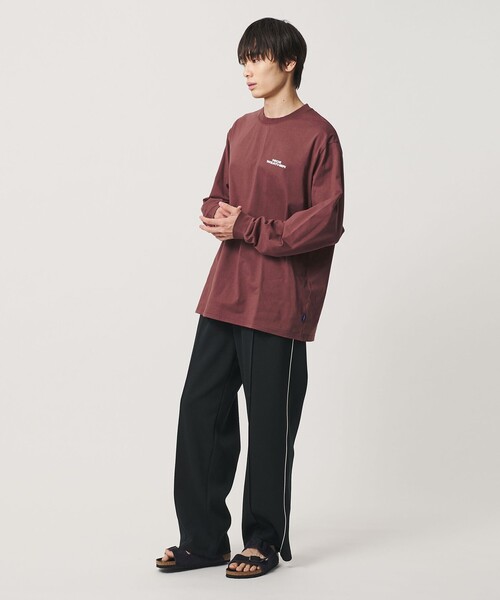 NICE WEATHER(ナイスウェザー)の「<NICE WEATHER>ロゴ ロングスリーブ Tシャツ(Tシャツ/カットソー・メンズ・ワイン/グレー系/ブラック/ホワイト・S/XS/M/L)」の7枚目の写真