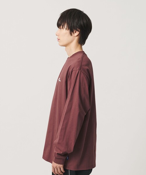 NICE WEATHER(ナイスウェザー)の「<NICE WEATHER>ロゴ ロングスリーブ Tシャツ(Tシャツ/カットソー・メンズ・ワイン/グレー系/ブラック/ホワイト・S/XS/M/L)」の9枚目の写真