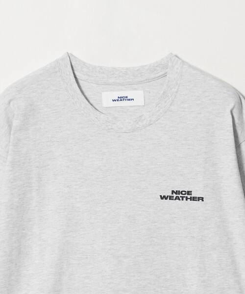 NICE WEATHER(ナイスウェザー)の「<NICE WEATHER>ロゴ ロングスリーブ Tシャツ(Tシャツ/カットソー・メンズ・ワイン/グレー系/ブラック/ホワイト・S/XS/M/L)」の12枚目の写真