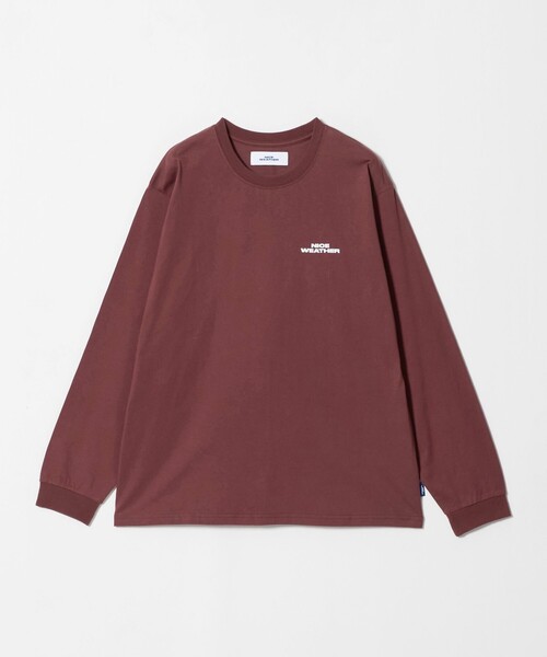 NICE WEATHER(ナイスウェザー)の「<NICE WEATHER>ロゴ ロングスリーブ Tシャツ(Tシャツ/カットソー・メンズ・ワイン/グレー系/ブラック/ホワイト・S/XS/M/L)」の17枚目の写真