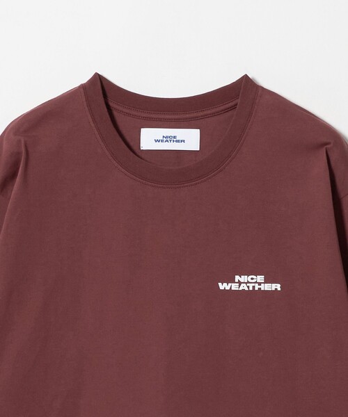 NICE WEATHER(ナイスウェザー)の「<NICE WEATHER>ロゴ ロングスリーブ Tシャツ(Tシャツ/カットソー・メンズ・ワイン/グレー系/ブラック/ホワイト・S/XS/M/L)」の18枚目の写真