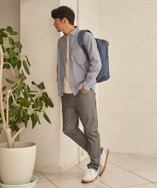 ikka（イッカ）の「【イージーケア】オックススイスカラーボタンダウンシャツ（シャツ/ブラウス・メンズ・ダークブラウン/ネイビー/ホワイト/ダークネイビー/カーキ/ブラック・S/XL/L/M）」の16枚目の写真