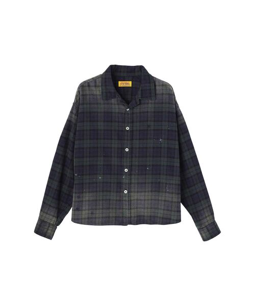 HYSTERIC GLAMOUR(ヒステリックグラマー)の「HYSTERIC HORSESHOE GIRL オーバーサイズシャツ(シャツ/ブラウス・レディース・レッド系その他/ブルー系その他・FREE)」の4枚目の写真