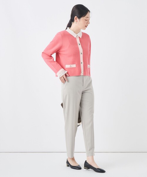 NOLLEY’S（ノーリーズ）の「《セットアップ対応/ストレッチ/紫外線防止/防臭》ウォッシャブルハイスペックTRストレートパンツ（その他パンツ・レディース・ネイビー/グレイッシュベージュ・36/38）」の20枚目の写真