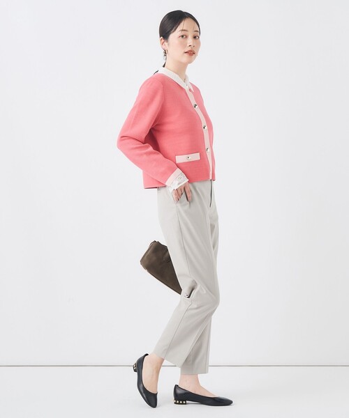 NOLLEY’S（ノーリーズ）の「《セットアップ対応/ストレッチ/紫外線防止/防臭》ウォッシャブルハイスペックTRストレートパンツ（その他パンツ・レディース・ネイビー/グレイッシュベージュ・36/38）」の21枚目の写真