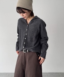 El mar　ウールパーカーニットカーディガン