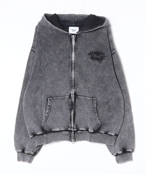 younger song（ヤンガーソング）の「universal logo Premium crush EMB zip hoodie（スウェット・メンズ・Navy/グレイッシュベージュ/Black/ボルドー・MEDIUM/X-LARGE/LARGE）」の2枚目の写真