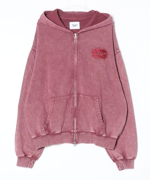 younger song（ヤンガーソング）の「universal logo Premium crush EMB zip hoodie（スウェット・メンズ・Navy/グレイッシュベージュ/Black/ボルドー・MEDIUM/X-LARGE/LARGE）」の4枚目の写真
