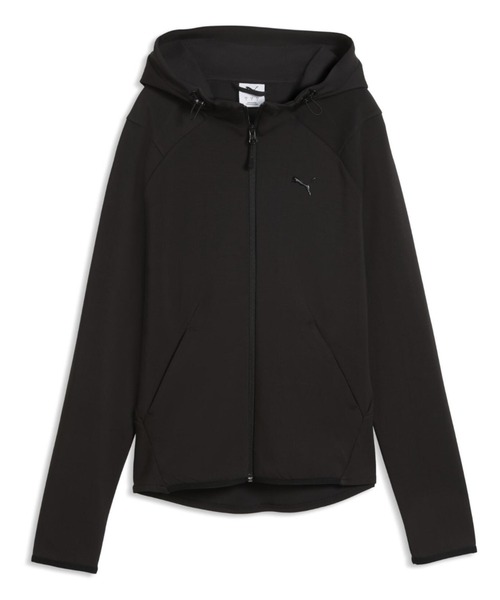 PUMA（プーマ）の「プーマ PUMA PUMATECH SENSE FZ JKT DK（パーカー・レディース・ブラック/パープル・S/XL/L/M）」の2枚目の写真