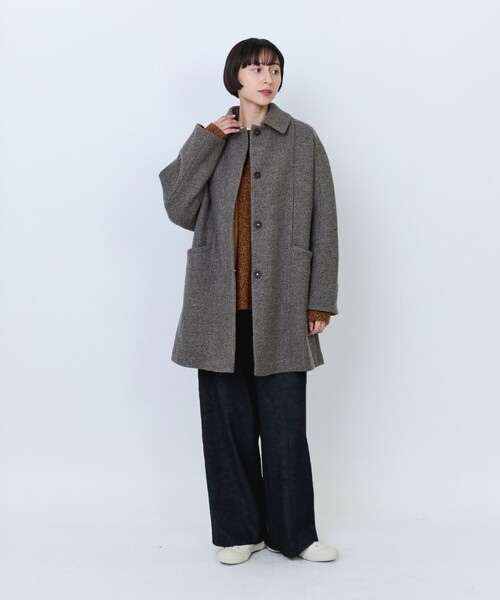 LOISIR(ロワズィール)の「エステルコットンカットソーストレートパンツ(その他パンツ・レディース・チェック/チャコールグレー・MT/M)」の3枚目の写真