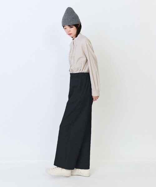 LOISIR(ロワズィール)の「エステルコットンカットソーストレートパンツ(その他パンツ・レディース・チェック/チャコールグレー・MT/M)」の5枚目の写真