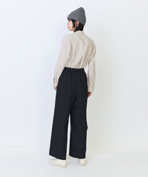 LOISIR(ロワズィール)の「エステルコットンカットソーストレートパンツ(その他パンツ・レディース・チェック/チャコールグレー・MT/M)」の6枚目の写真