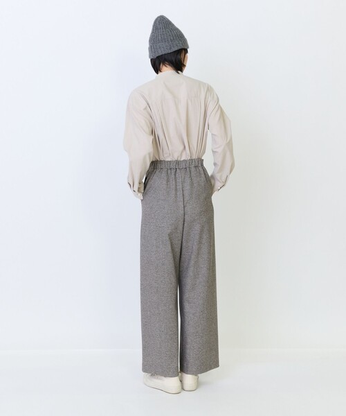 LOISIR(ロワズィール)の「エステルコットンカットソーストレートパンツ(その他パンツ・レディース・チェック/チャコールグレー・MT/M)」の10枚目の写真