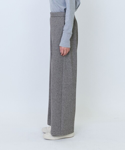 LOISIR(ロワズィール)の「エステルコットンカットソーストレートパンツ(その他パンツ・レディース・チェック/チャコールグレー・MT/M)」の15枚目の写真